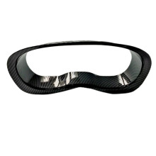 Per Forester Impreza Levorg XV WRX Lucido Interni nel Fibra di Carbonio Cruscotto Misuratore di Velocità Display Cornice Trim Copertura