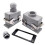 Heavy Duty Industrial Rectangular Connector Plug 16p 16A Screw Connection 500V HDC-HE016-1/2/3/4 F/M 7
