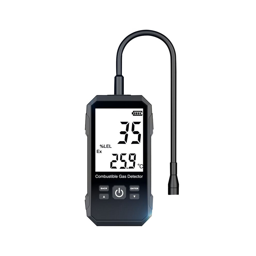 Gas Leak Detector Analyzer Methane Combustible Natural Tester Sound Double Alarm Lcd Alcohol Gas Leak Sensor 4712468133898