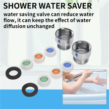 ÉConomiseur D'Eau de Douche avec Limiteur de Débit pour Douche, Ensemble de 4 Limiteurs de Débit D'Eau D, Jusqu'à 70 % D'économie D'Eau