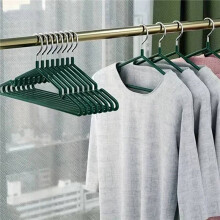 40X Kleerhangers met Antislipontwerp, Spoorloze Kledingrekken, Stevige, Robuuste Kleerhangers Groen