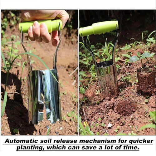 4 Pcs Ergonomic Bulb Planter Soil Release Depth Marks for Precise Bulb Planting Gardening Tool 2
