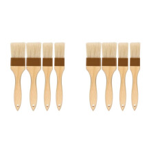 8X Pastry Brush,Basting Brush for Cooking,Bristle BBQ Brush for Oil & Sauce,Wooden Handle Food Brush for Baking