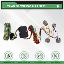 4 Pin Trailer Wiring Harness 55513 Towing 4 Way Flat Connector Socket for Tacoma T100 Hilux