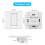 1 Way Tuya WiFi  Light  EU UK Neutral Wire Required  Button Wall Switches with LED Indicator App Control 3