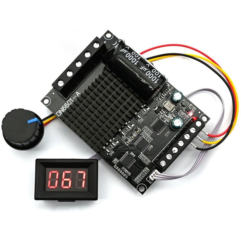 Dc6-72V 3-Phase Brushless Motor Controller Pwm High Power 1600W 20A Hall Motor Control Driver Board Motor Regulator 4713957507879