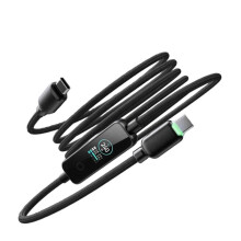 240-W-USB-C-Ladekabel mit Dynamischem TFT-Display und Echtzeit-Leistungsanzeige, Ladekabel Aus Zinklegierung für Smartphones