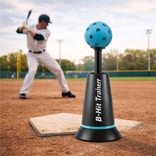 Justerbar Höjd för Basebolltränare, Slaghjälp, Ingen Kastare Behövs för Perfekta Svingar, Träningsboll