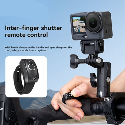 Wireless  Remote Control Ring Shoot Controller Action Cam Shutter for  Action 6/5Pro Osmo360 Camera 2