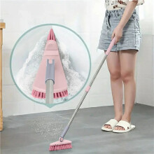 4X A Long Handled Hard Bristled Triangular Floor Brush, Bathroom Tile  Cleaning Brush