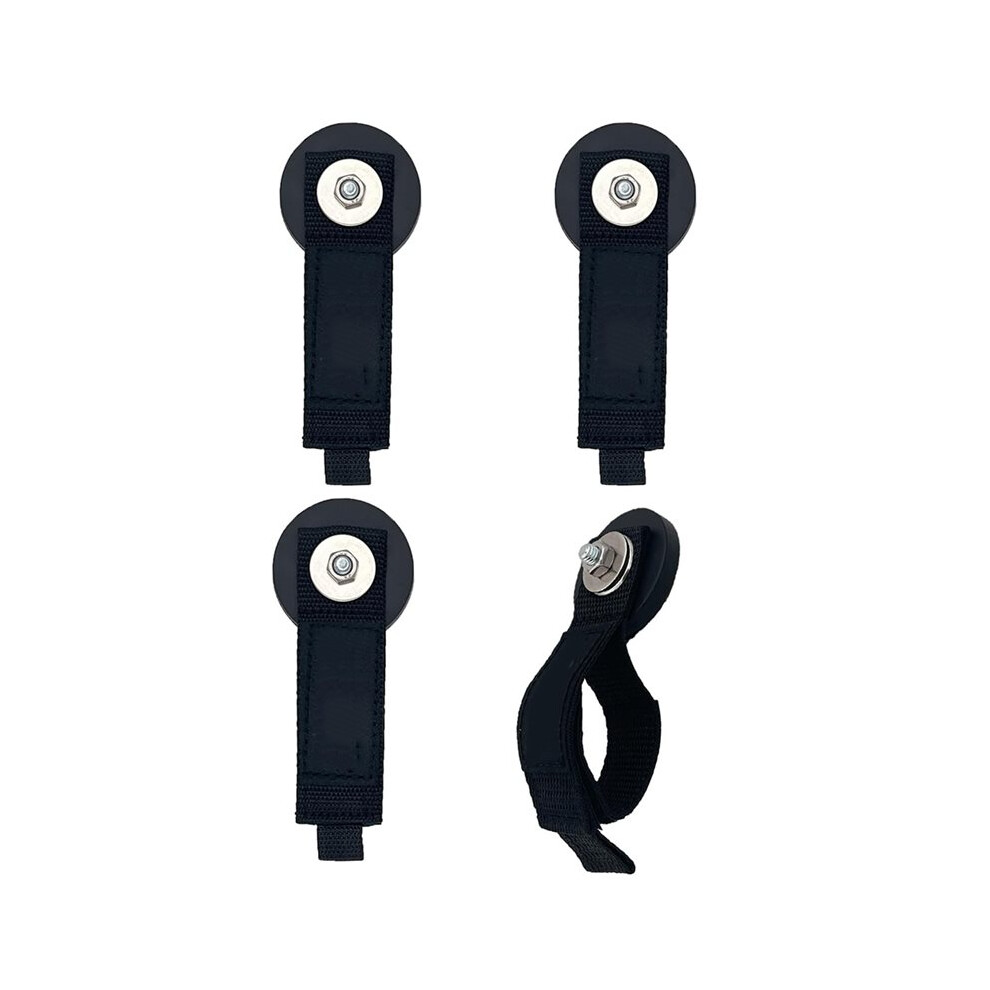 Magnetic Hook Tool Holder, Garage Storage Hooks With Extension Cord Straps For Cable,Rope,Wire,Hose,Rv(Dia.2.59",4 Pcs) 6031390473673