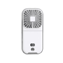 F30PRO Foldable Hanging Neck Fan Cooling Desktop Refrigeration Handheld USB  Fan Camping Mute Ventilador White