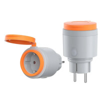 S61STPF-PM-O Outdoor WiFi  Plug Matter Power Detection Overload Protection Plug for Garden and Patio Use EU Plug