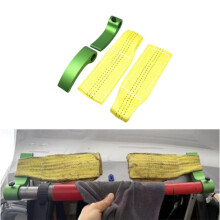 Paintless Dent Repair Tool Set 2 Curved Support Heads and 2 Bracing Strips for Large & Deep Dents