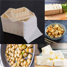 4 Piezas Molde de Prensa de Tofu PP de Alimenticio DIY Kit de Molde de Prensado para Hacer Tofu Casero Herramienta de Cocina Caja de Tofu Kit de