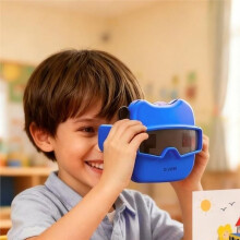 3D Slide Camera Children'S Toys with 6 Reel 3D Stereoscopic Viewer Toy 2 Colors Portable 3D Slide View Finder
