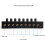 8-Channel Stereo Headphone Amplifier, Portable Metal Design for Studio and Stage EU Plug 5