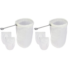 Fine Mesh Strainer, 6 Pcs Reusable Cloth Strainer Bags with Stainless Steel Handle,Juice Strainer for Kitchen