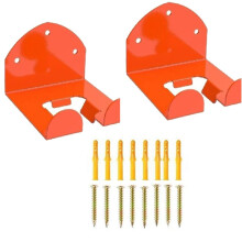 Support Mural pour Débroussailleuse, Lot de 2 Crochets Robustes pour Organiser Votre Garage ou Votre Support de Coupe-Bordures