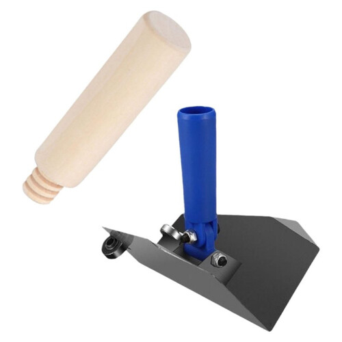 Drywall Corner Trowel Stainless Steel Internal Corner Tool with Comfortable Grip Handle