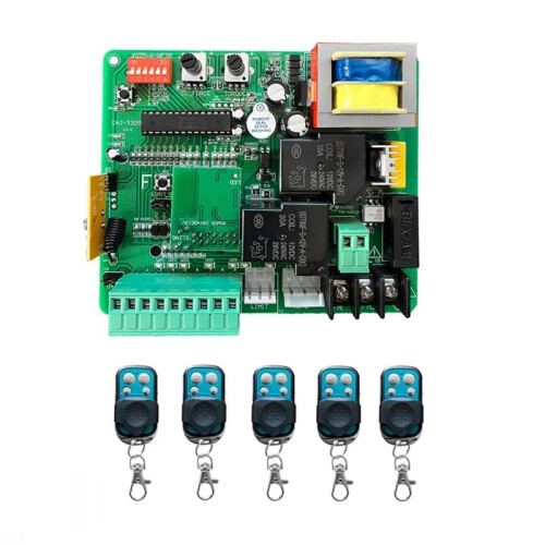 220V Sliding Gate Opener Control Board with 433mhz Remote Control Automatic Door Access Control System  Door Module