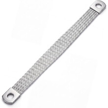 12" 4 Gauge Ground Strap Automotive Braided Engine Grounding Wire, Vehicle Bonding Strap, Stud Size 1/3''