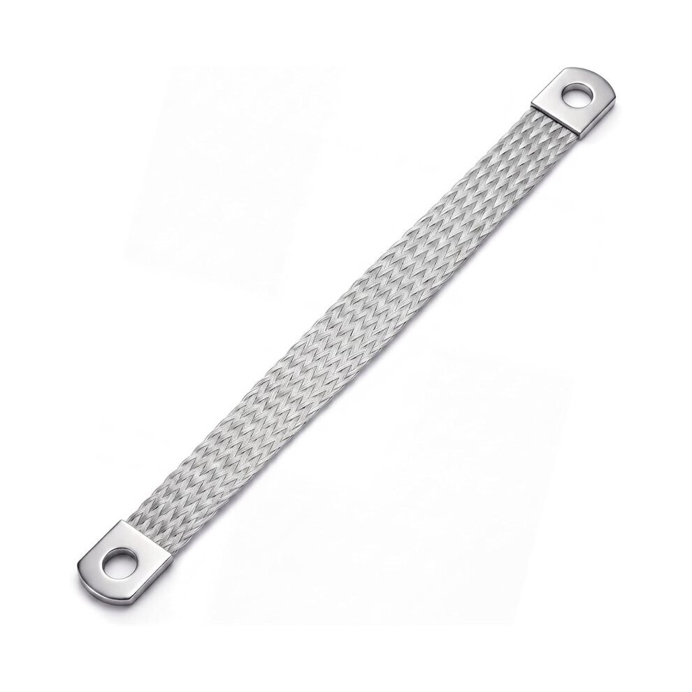 12" 4 Gauge Ground Strap Automotive Braided Engine Grounding Wire, Vehicle Bonding Strap, Stud Size 1/3'' 4712931215205