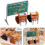 13pcs  Study Supplies Set, Including Tables, Chairs, Backpacks, Blackboards, and Books,Parent Child Interact Model 4