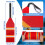 2pièce Drapeaux de Sécurité Réfléchissants pour Kayak, Drapeau de  pour Remorquage de Bateau avec Sangle 9