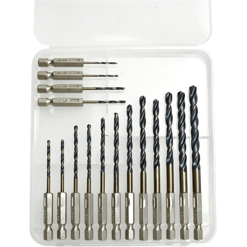 Hex-Skaft Metrisk Borrbits-Set 16 St. (1,5 mm-6,5 mm), Snabbbyte Hög Hastighet Stål Slagborrbits 1