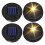 Solar Lights Replacement Top 4 Pack Outdoor Replacement Solar Light Parts, LED Solar Lantern Light Lids 2