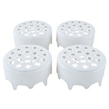 4pcs Blossom Grid Silicone Flower Arrangement, Flexible Floral Stem Holder for Vases, Waterproof & Reusable