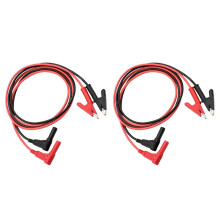 Testkabel met Stekker en Krokodillenklem, 1000V/20A, 100 cm Flexibele Koperdraad, Robuuste Testkabel voor Multimeters