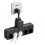 EU Plug AC Outlet Multitap Power Strip Electrical Socket USB Home Surge Protector Network Filter A:Black 1