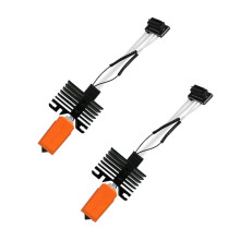 2 Szt. do Zestawu Głowic Drukujących dla P1P/P1S Hotend, Dysza Głowicy Drukującej Powlekana Kompozytem, 0,4 mm dla P1P/P1S