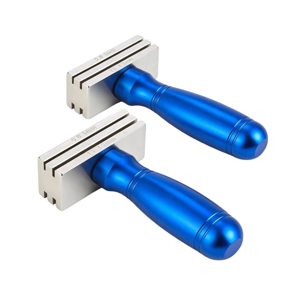 2 Pcs Bike Bladed Spoke Wrench Flat Spokes Fixing Tool Holder Hub Rim Ajustment 0.8-1.0Mm/1.1-1.3Mm/1.4-1.6Mm/1.7-1.9Mm 4712133682836