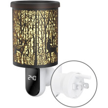 Calentador de Cera Enchufable con Temporizador de Pantalla Digital, Quemador de Cera Eléctrico, Calentador de Fragancias y Lámpara Nocturna. Enchufe