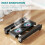 Adjustable CPU Holder with Cooling Fan and RGB Light, Under Desk Computer Tower Stand PC Floor Cart PC Riser 4