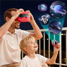 3D Slide Camera Children'S Toys with 3 Reel 3D Stereoscopic Viewer Toy 2 Colors Portable 3D Slide View Finder Red
