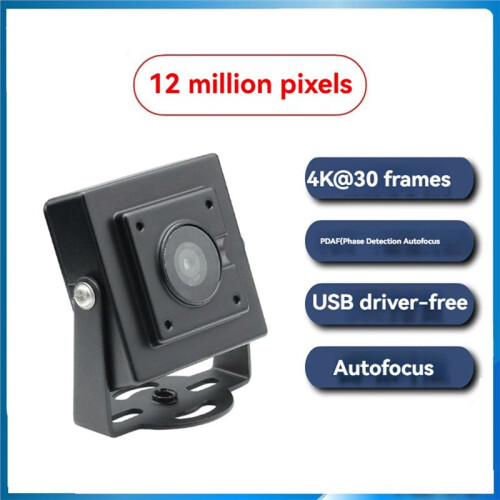 12MP 4K USB Camera Auto Focus HD Webcam IMX362 Sensor No Distortion Lens Plug and 2