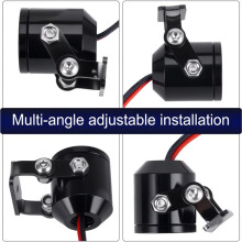 2PCS RC Car LED Headlights Spotlight with Bracket for 1/10 RC Crawler TRX4 for SCX10 90046 RC4WD D90 D110 TF2