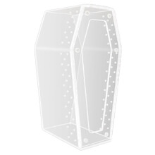 Terrarium pour Reptiles - Cage Araignée en Acrylonitrile Transparent avec Ventilation pour Insectes de Compagnie