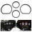 Motorcycle Instrument Board Bezel Kit Speedometer Trim Ring Inserts for  Electra Glide Road Glide Tri Glide 14- 2