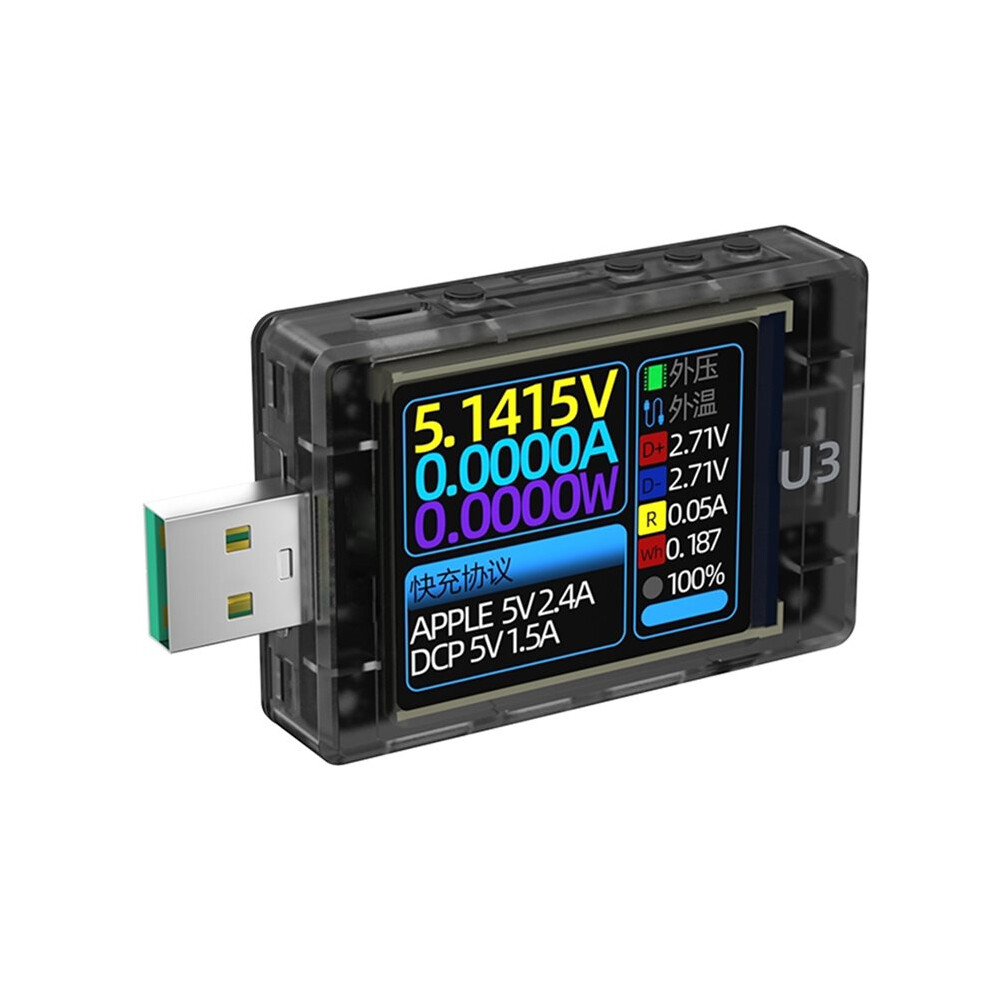 Usb Tester U3 3.1 Pd Decoy 28V Epr Voltage And Current Meter, Digital Multimeter For Charging Test,Qc Detection Tool 4712502096073