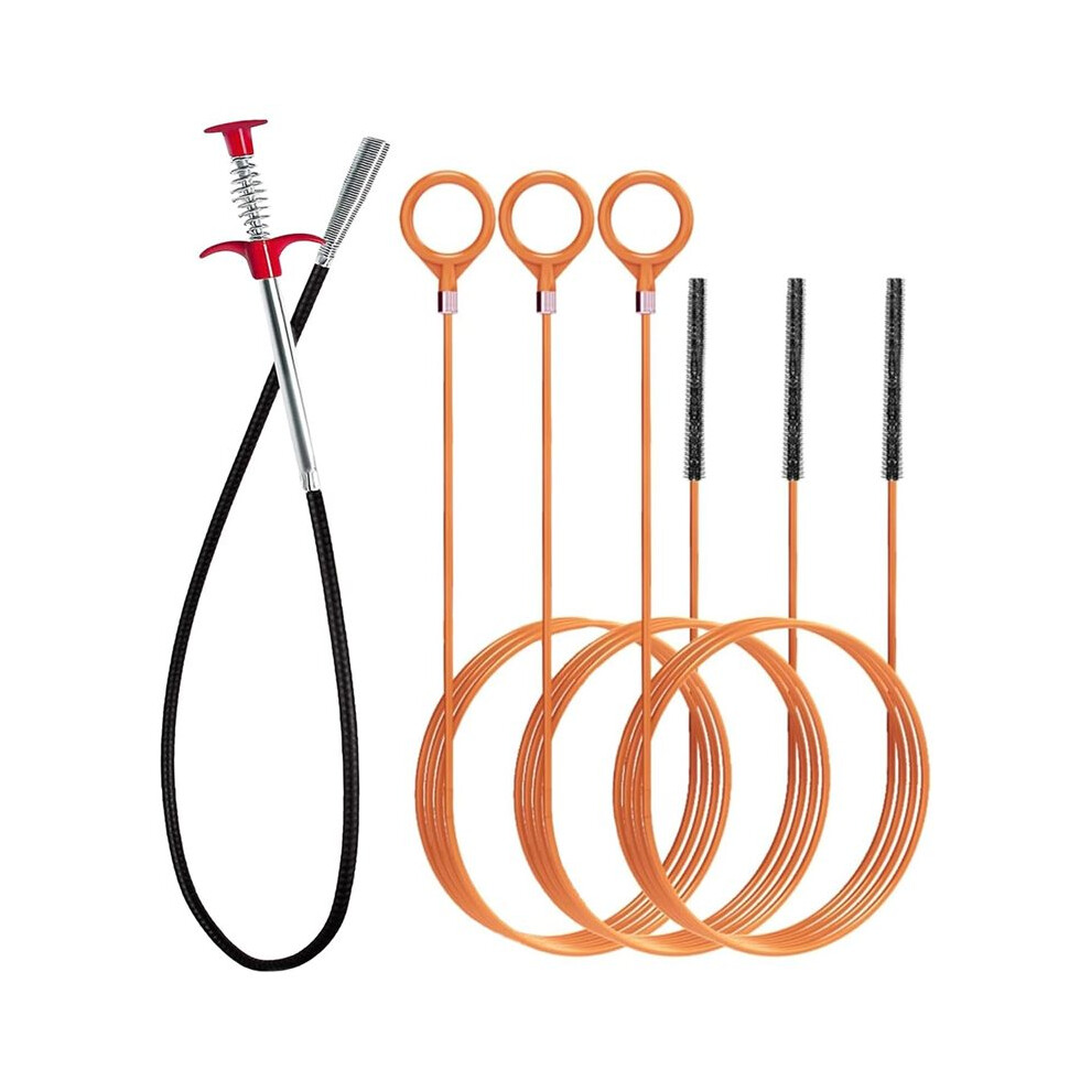 Drain Cleaner Tool Unclogs Hair & Debris For Sink Bathroom, Kitchen Drainage, Bathtub And Shower Strainer Snake Remover 4711462195833