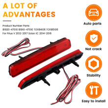 Car LED Rear Bumper Reflector Light Brake Light Tail Lamp 81920-47010 81910-47010 For Prius V Scion tC
