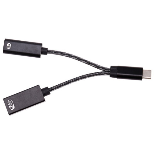 2 i 1 Multifunktionsadapter, Snabbladdning Typ-C Till Usb Otg-Adapter, Stöder PD-Snabbladdning