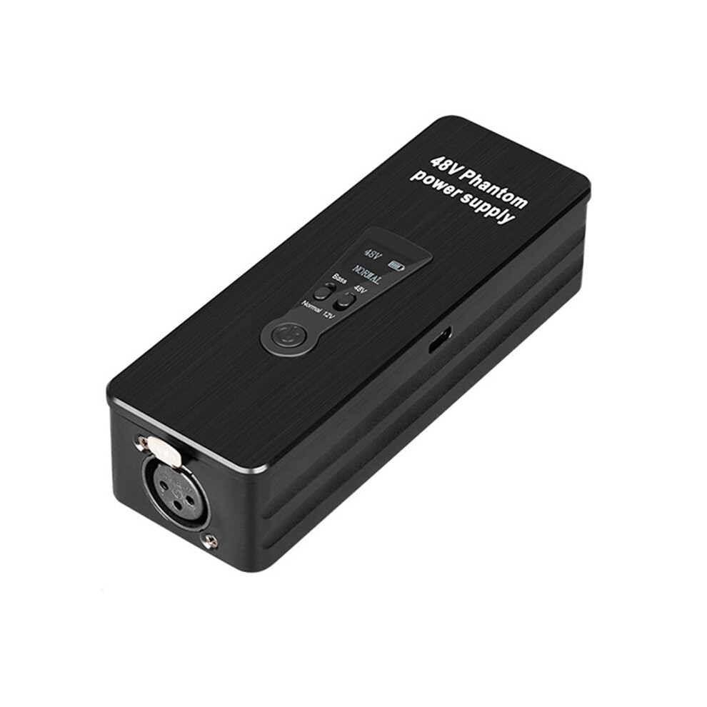 Phantom Power Supply 48V 12V Rechargeable Portable For Condenser Microphones Mic Preamp Record Studio 4711371757573