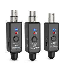 A11 Bezprzewodowy Nadajnik-Odbiornik Mikrofonu 2,4 GHz, Bezprzewodowy System Mikrofonowy XLR, Bezprzewodowy Adapter Mikrofonu dla Audio Mi