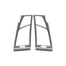 Carbon Fiber for  1 Series E87 E81 E82 2008-2013 Dashboard Side Air Vent Outlet Frame Trim Interior Accessories